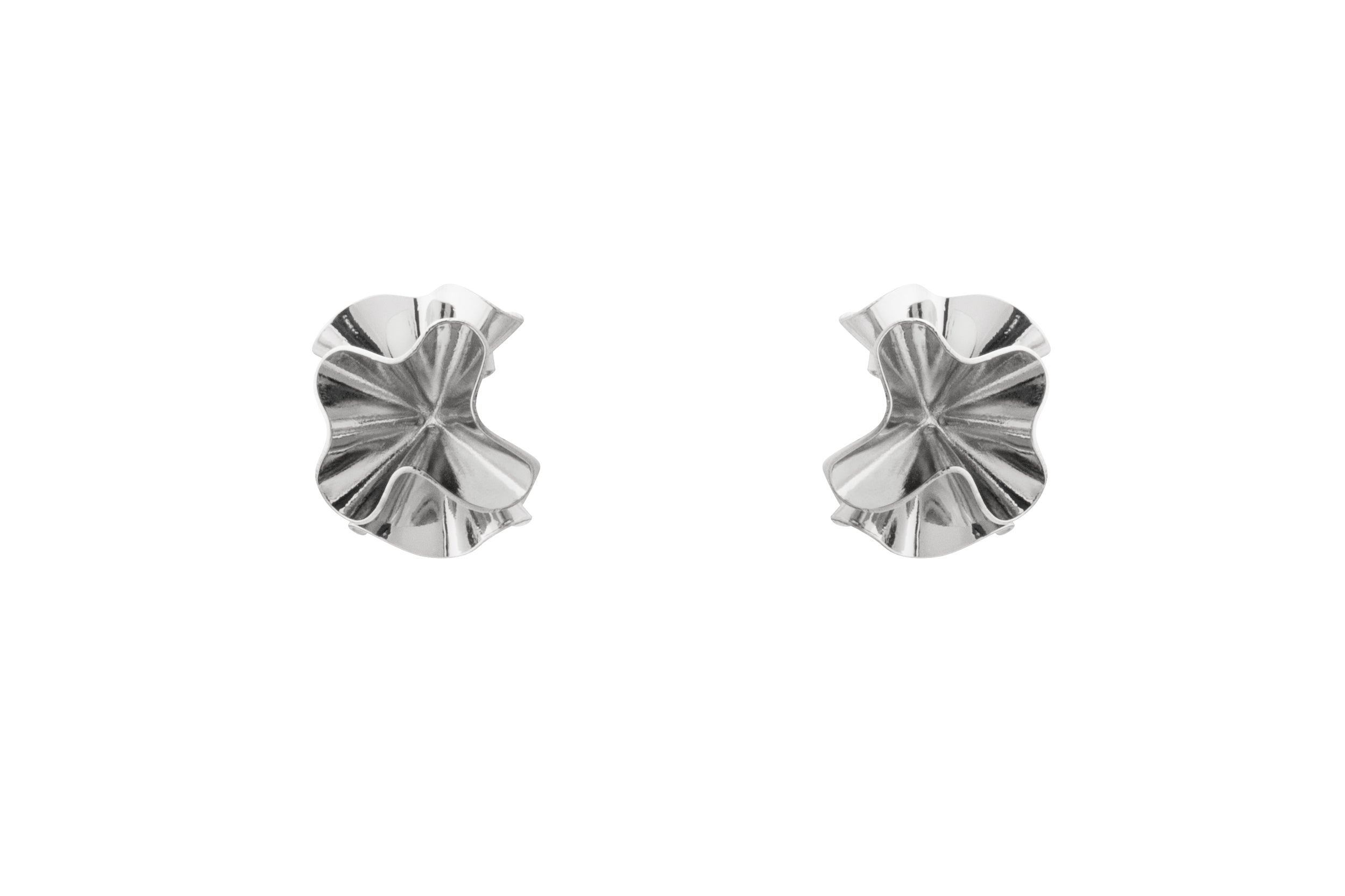 Hedvig Deco Petite Hoops Silver Plated - Charlotte Bonde Sthlm