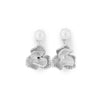 Ever After Poppy Petite Pearl Studs Silver