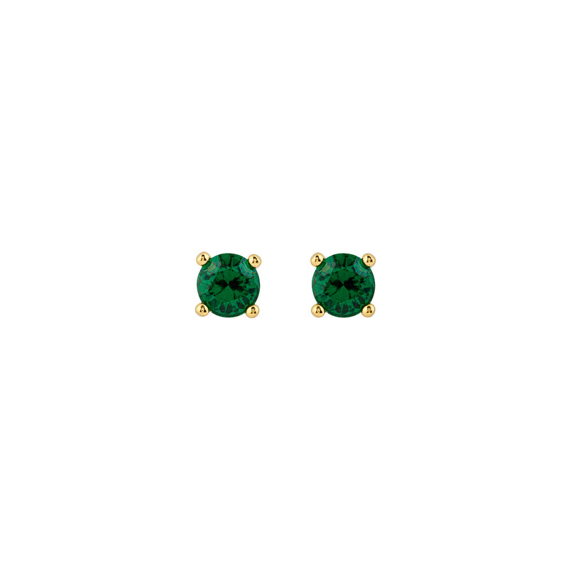 Irma Solitaire Studs Green Spinel