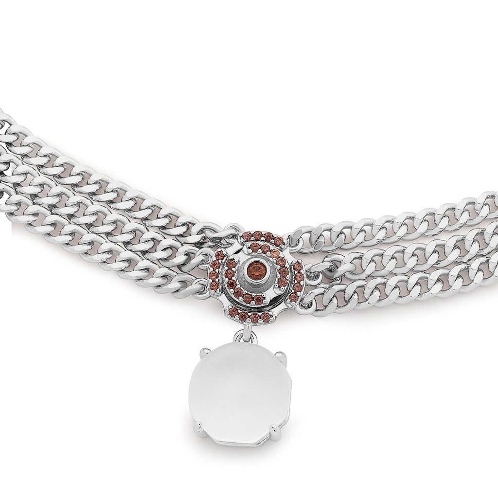 Labyrinth Vanity Necklace Smoky Quartz - Charlotte Bonde Sthlm