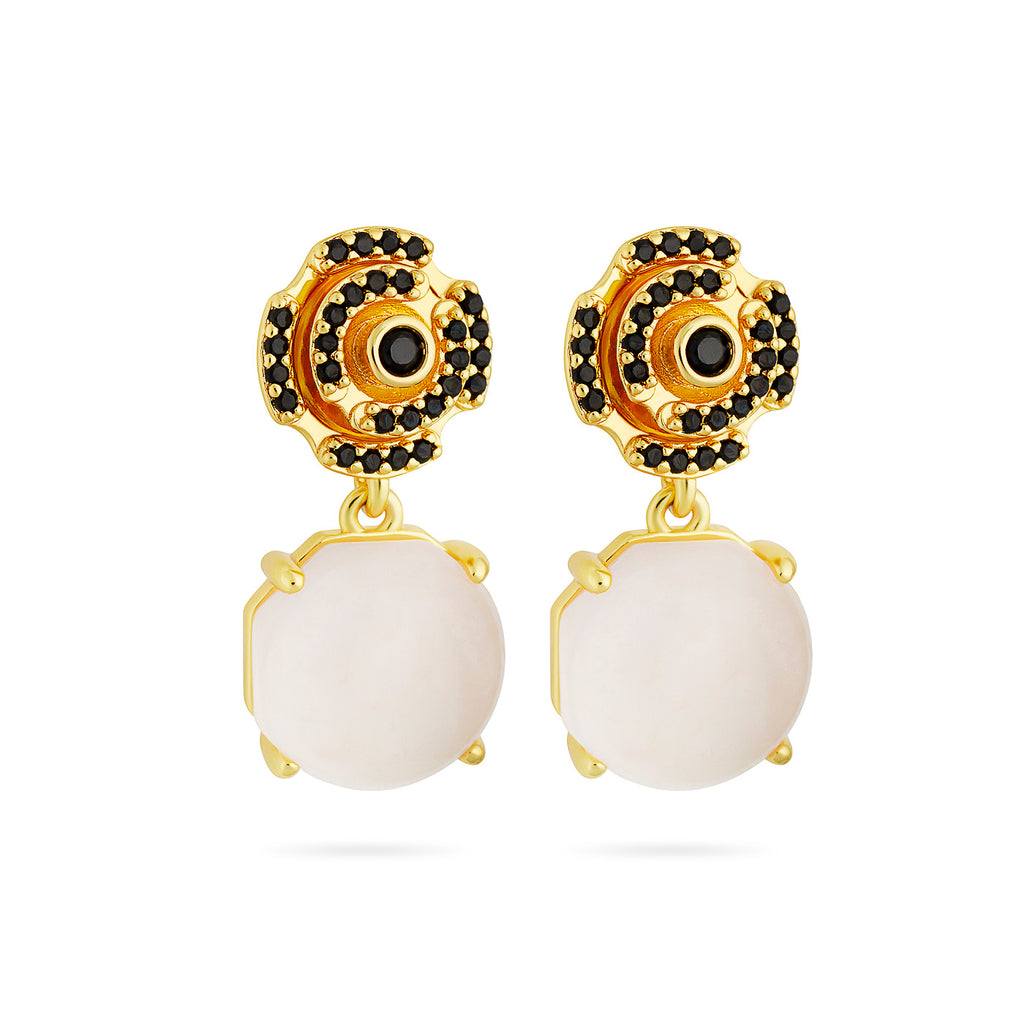 Labyrinth Just Perfect Earrings Black Spinel - Charlotte Bonde Sthlm