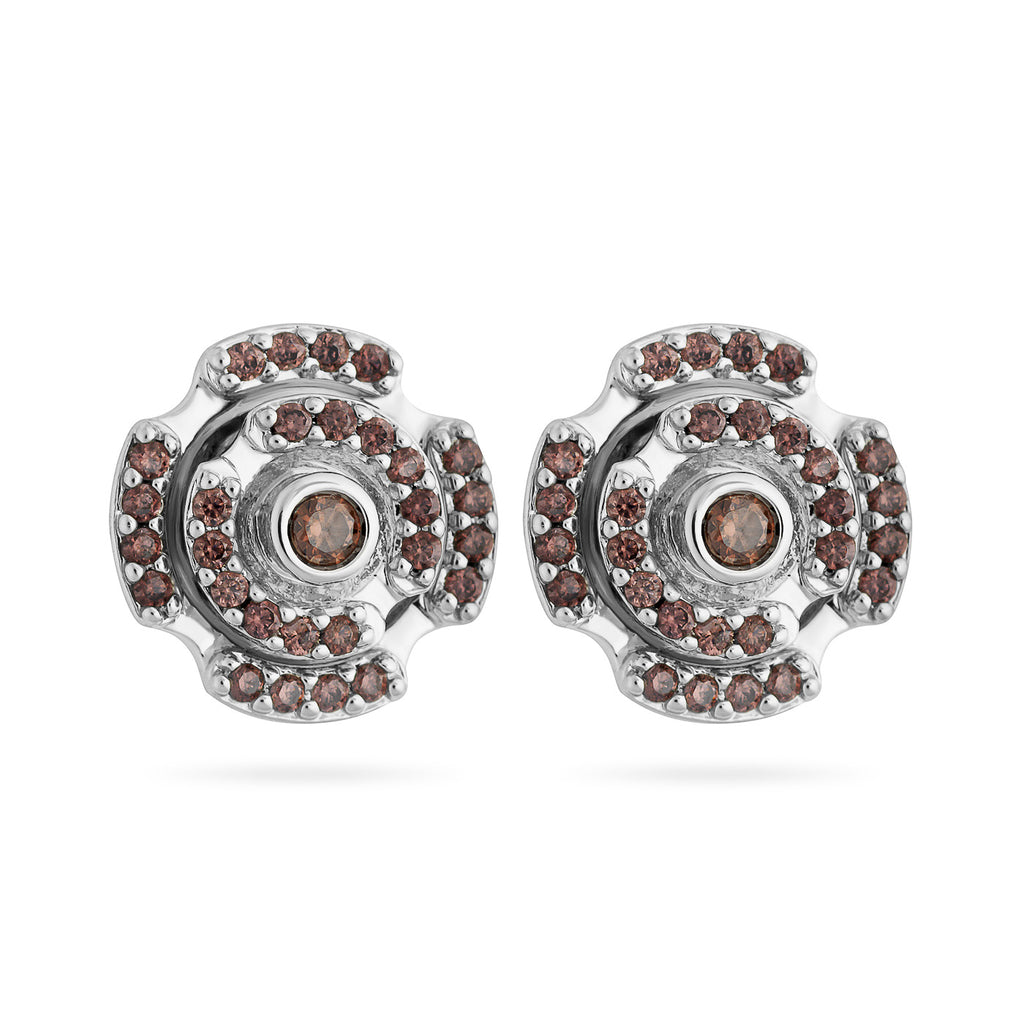 Labyrinth Petite Earring Smoky Quartz - Charlotte Bonde Sthlm