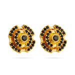 Labyrinth Petite Earring Black Spinel