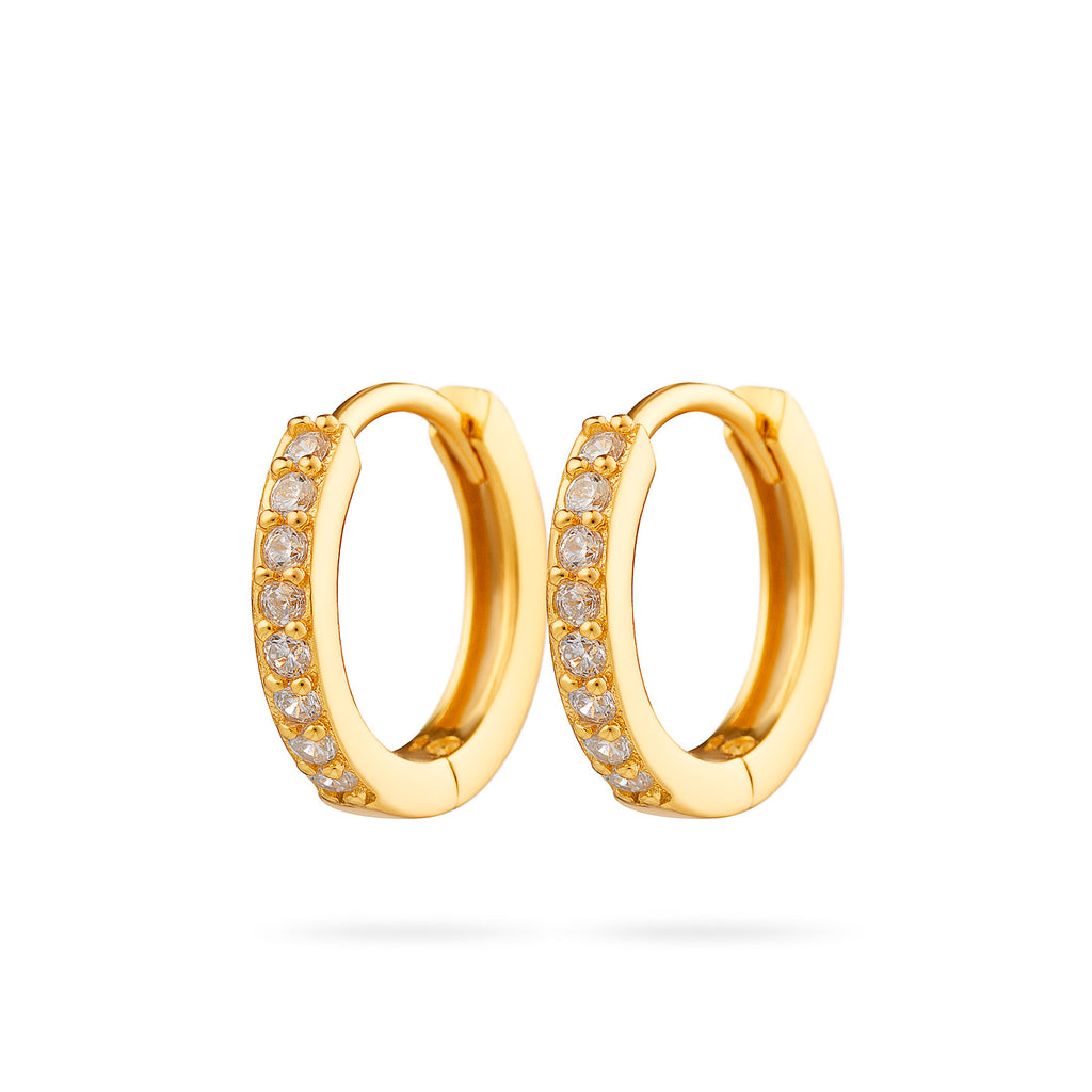 Irma Petite Hoops Rock Crystal - Charlotte Bonde Sthlm