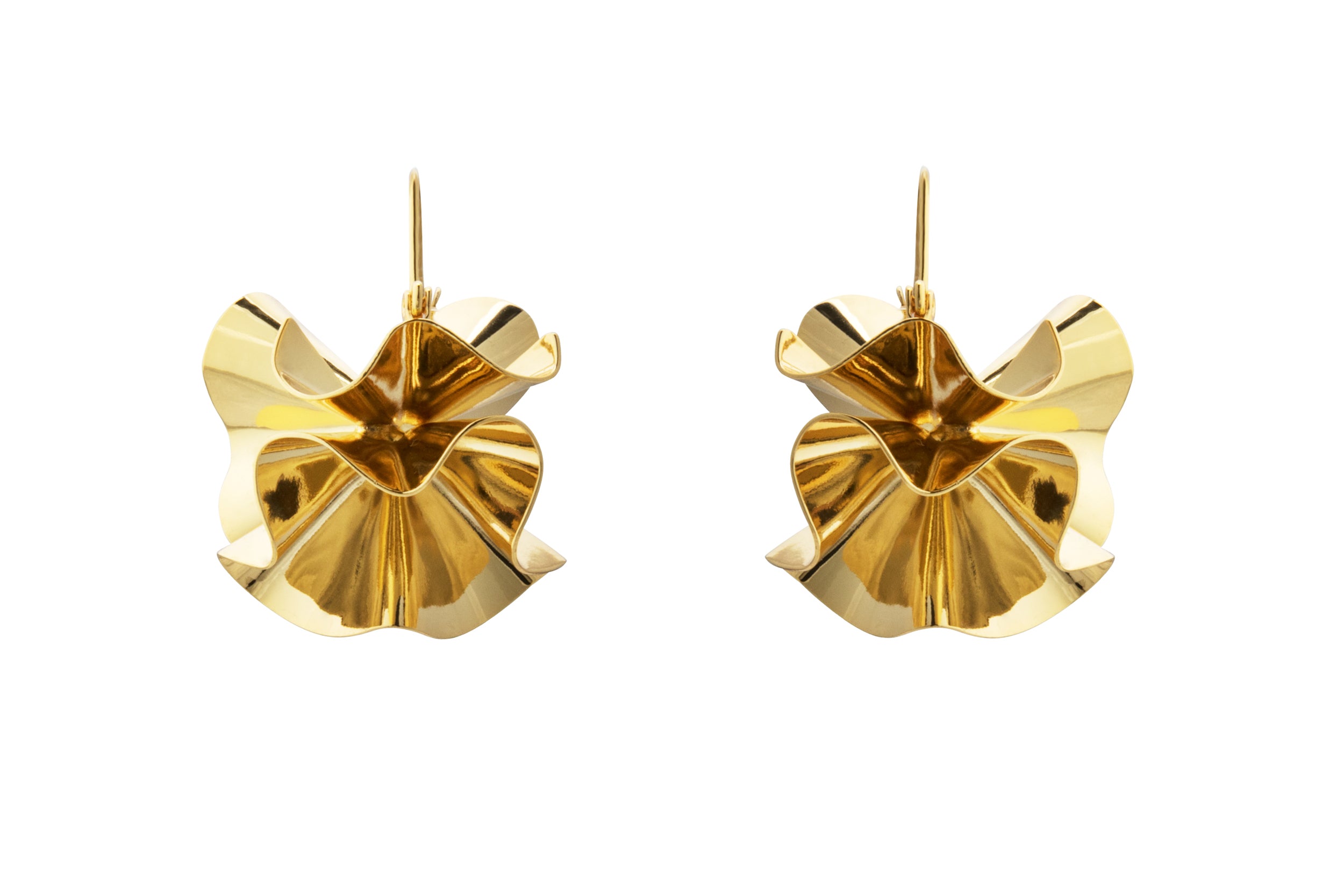 Hedvig Deco Hoops Gold Plated - Charlotte Bonde Sthlm