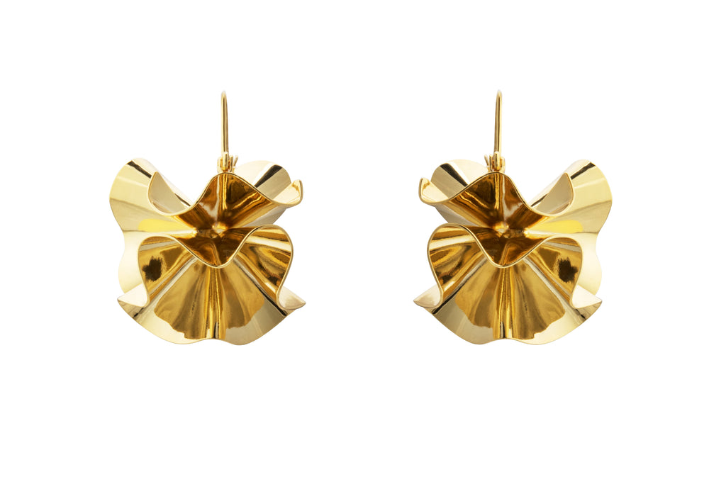 Hedvig Deco Hoops Gold Plated - Charlotte Bonde Sthlm