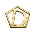 Geometrical Letter Pendant D - Charlotte Bonde Sthlm