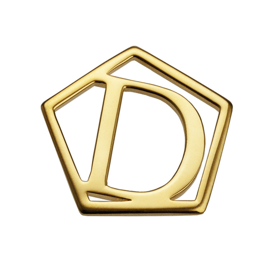 Geometrical Letter Pendant D - Charlotte Bonde Sthlm