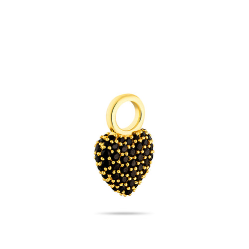 Eternal Heart Mini Pendant Black Spinel - Charlotte Bonde Sthlm