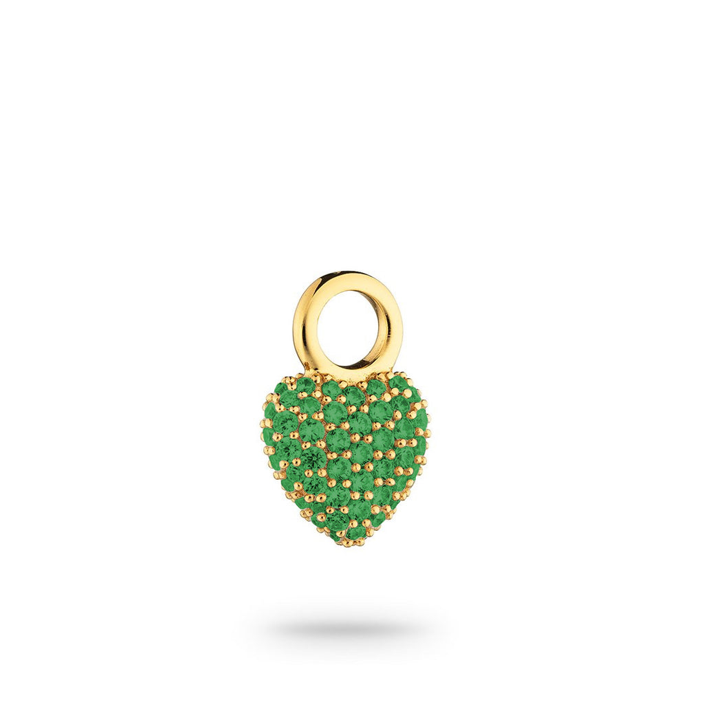 Eternal Heart Mini Pendant Green Spinel - Charlotte Bonde Sthlm