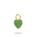 Eternal Heart Mini Pendant Green Spinel - Charlotte Bonde Sthlm