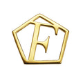 Geometrical Letter Pendant F - Charlotte Bonde Sthlm