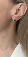 Irma Solitaire Studs Green Spinel