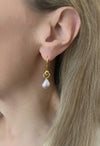 Baroque Drop Pendant Light Pink Pearl