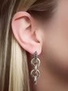 Timeless Chain Earrings Black Spinel - Charlotte Bonde Sthlm