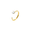 Irma Solitaire Ring Rock Crystal - Charlotte Bonde