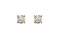 Irma Solitaire Studs Rock Crystal - Charlotte Bonde