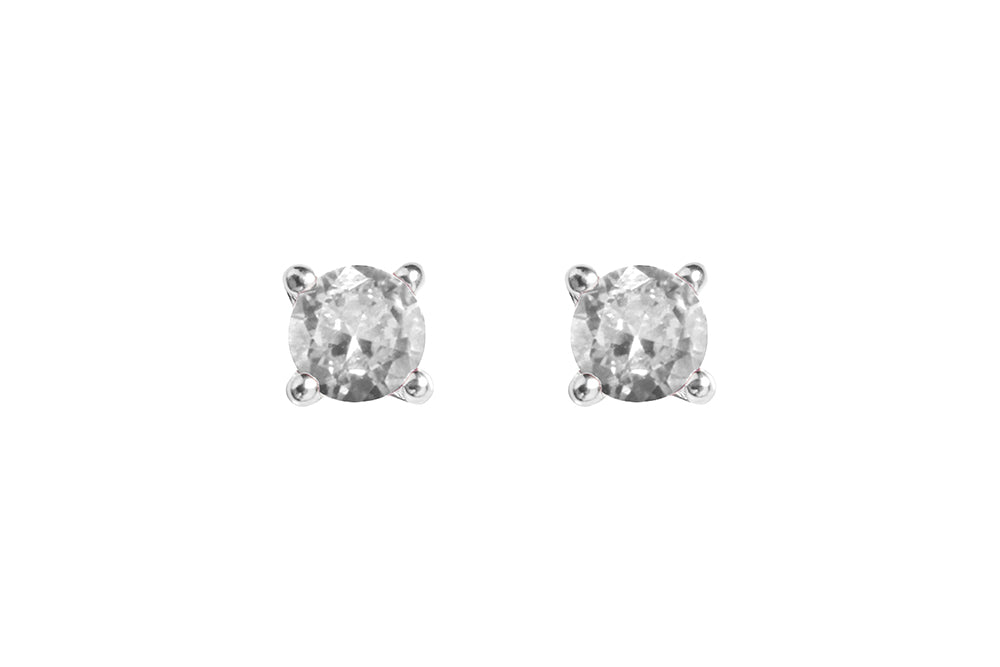 Irma Solitaire Studs Rock Crystal - Charlotte Bonde