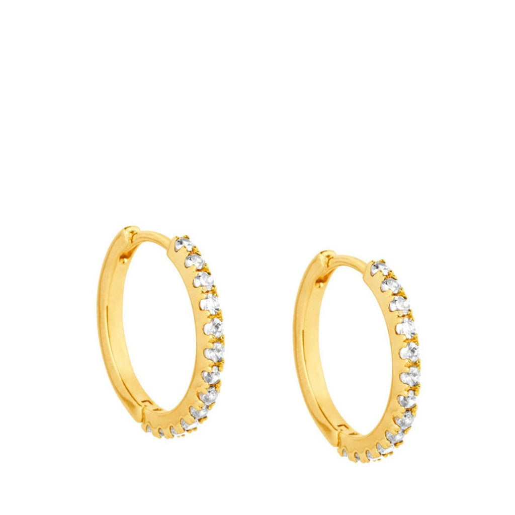 Irma Eternity Hoops Rock Crystal - Charlotte Bonde