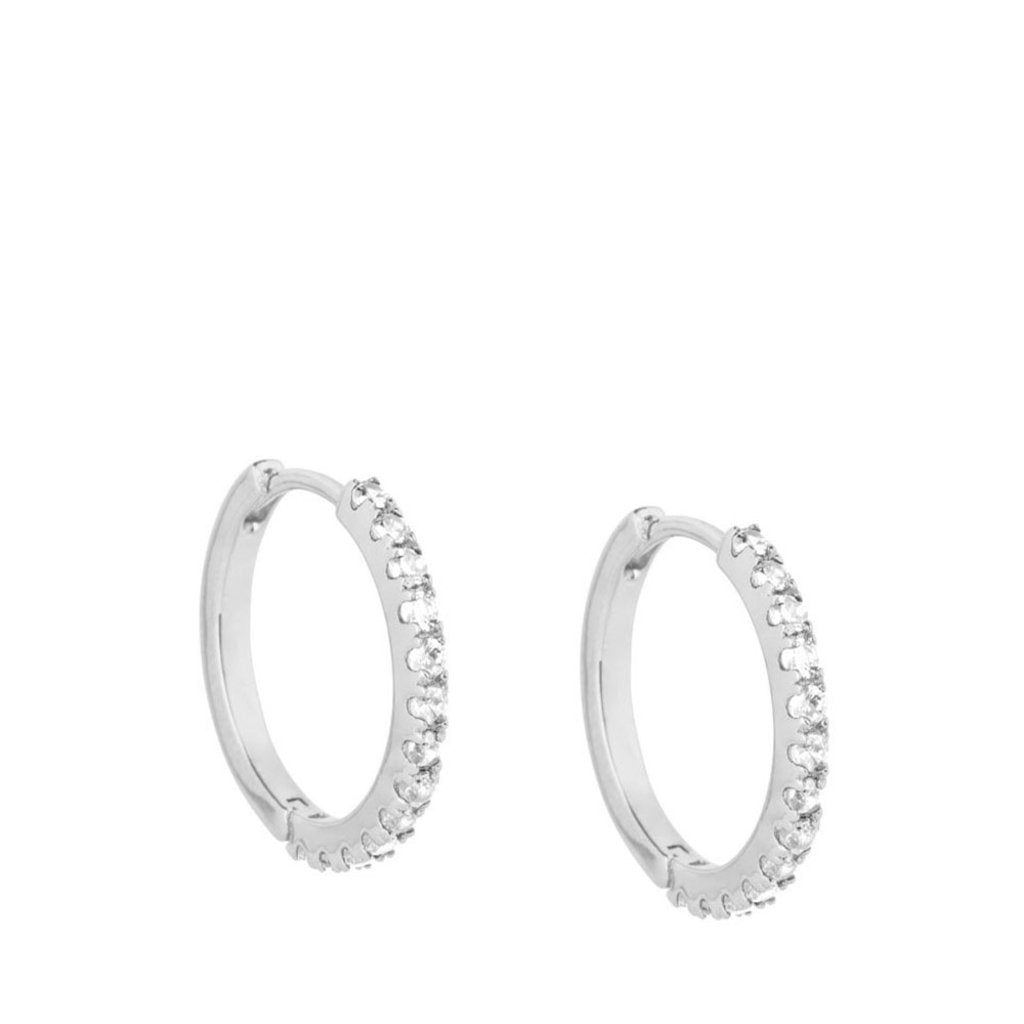 Irma Eternity Hoops Rock Crystal - Charlotte Bonde