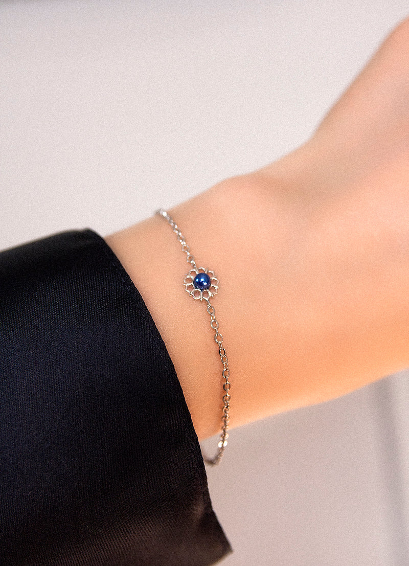 Louise Star Petite Bracelet Blue Pearl - Charlotte Bonde Sthlm