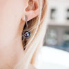 Louise Star Petite Earrings Black Pearl - Charlotte Bonde Sthlm