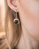 Louise Star Petite Earrings Black Pearl - Charlotte Bonde Sthlm