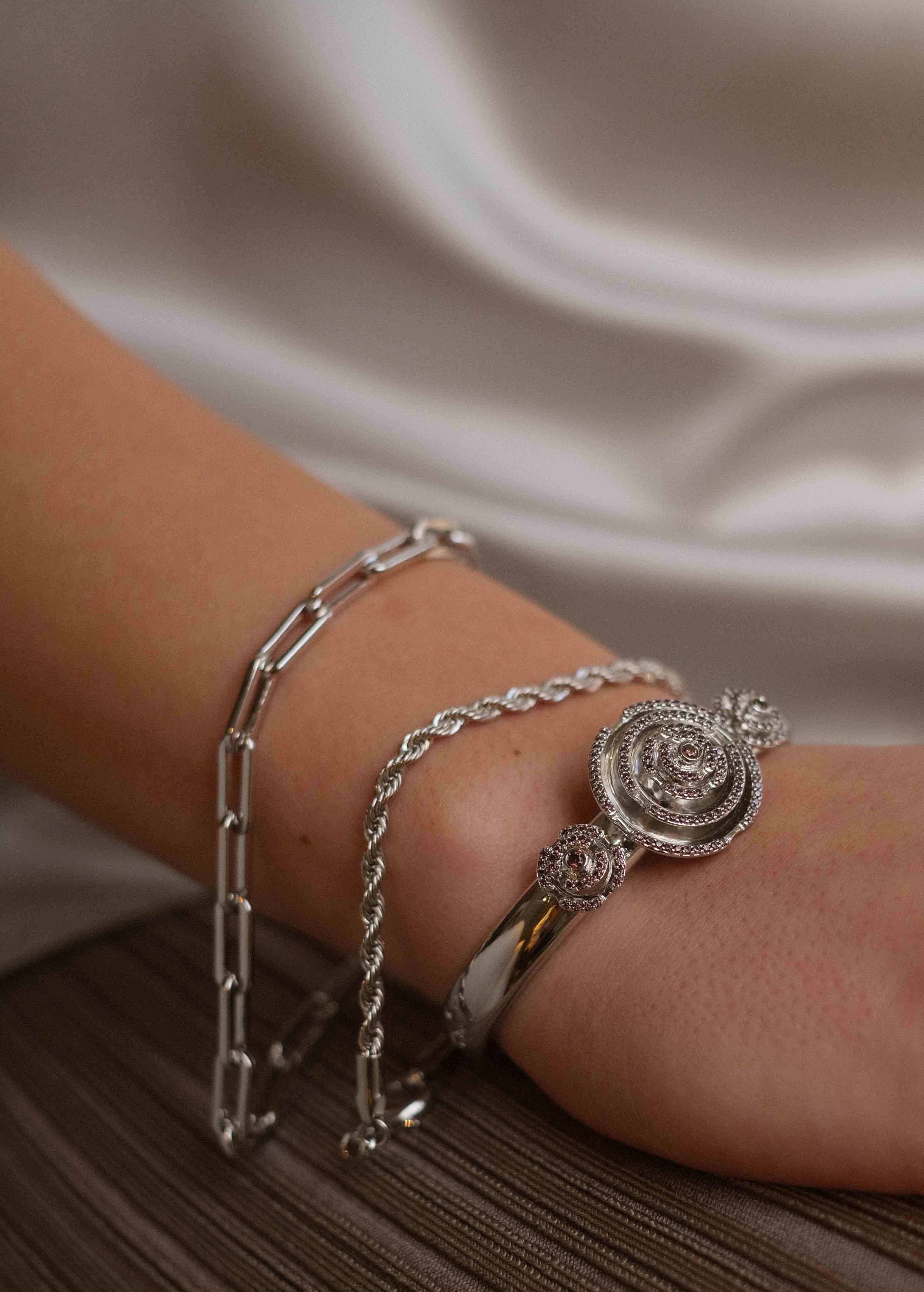 Labyrinth Vanity Bracelet Smoky Quartz - Charlotte Bonde Sthlm