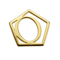 Geometrical Letter Pendant O - Charlotte Bonde Sthlm