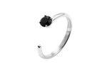 Irma Solitaire Ring Black Spinel