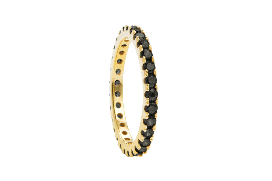 Irma Eternity Ring Obsidian - Charlotte Bonde Sthlm
