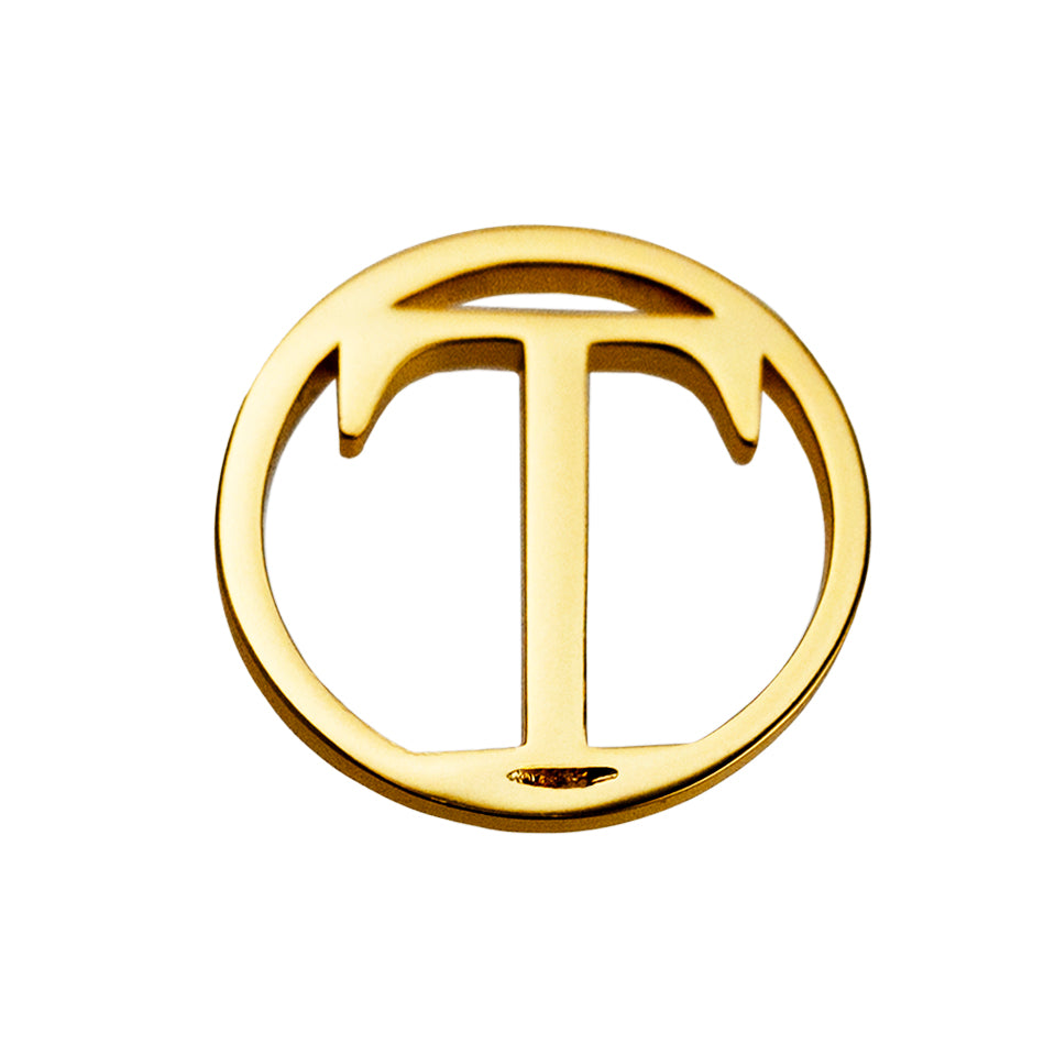 Geometrical Letter Pendant T - Charlotte Bonde Sthlm