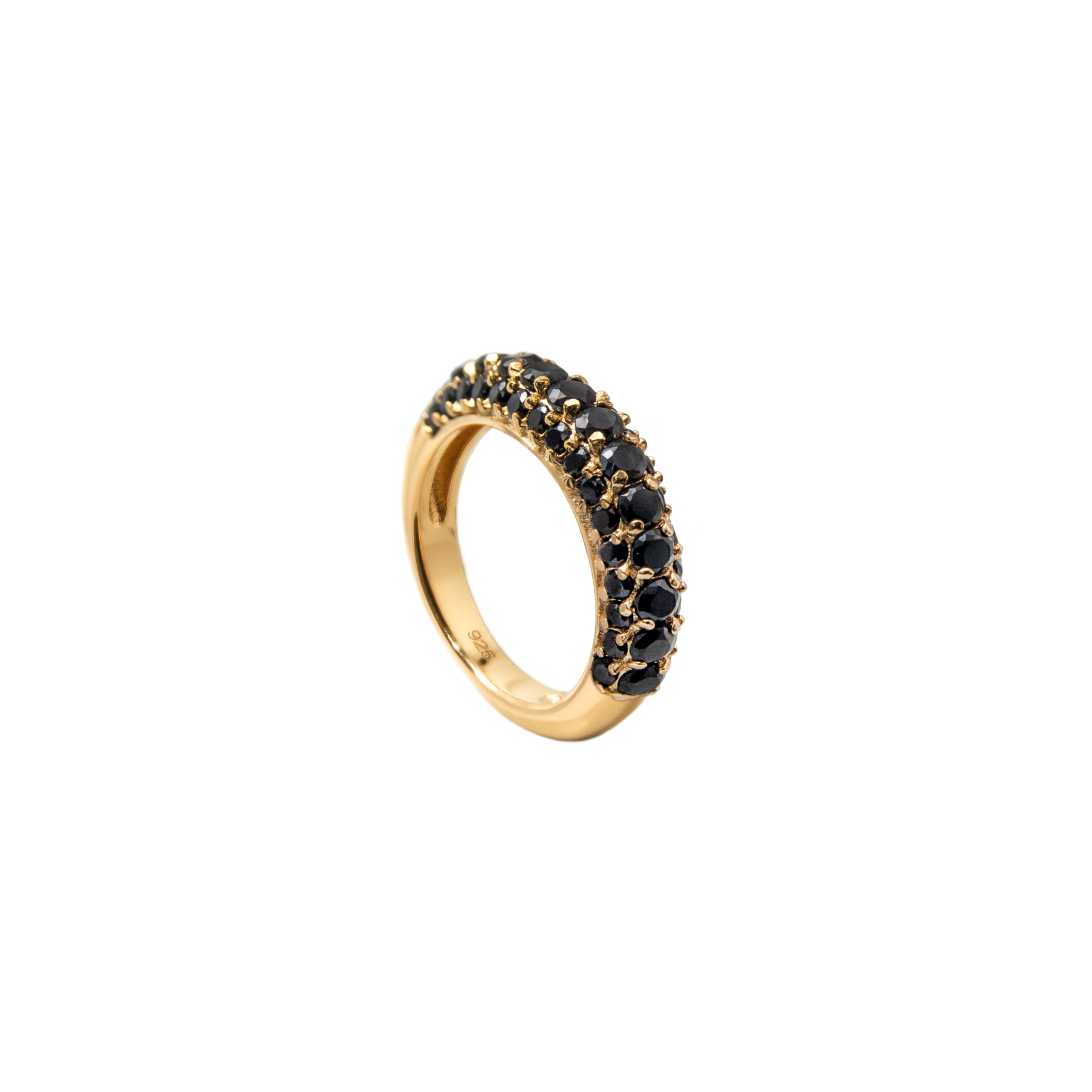 Timeless Chunky Ring Black Spinel - Charlotte Bonde Sthlm