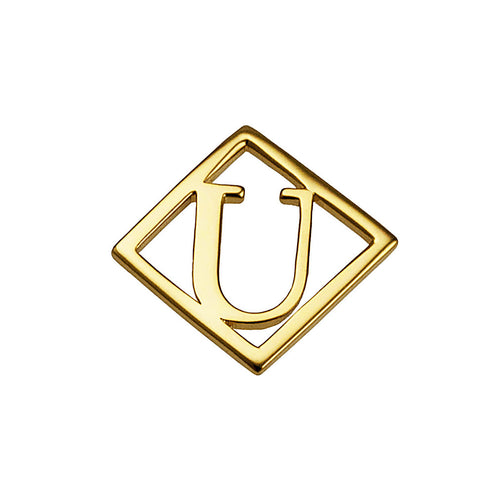 Geometrical Letter Pendant U - Charlotte Bonde Sthlm