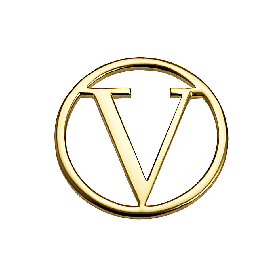 Geometrical Letter Pendant V - Charlotte Bonde Sthlm
