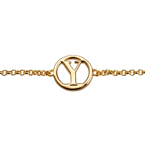 Geometrical Letter Bracelet Y - Charlotte Bonde Sthlm