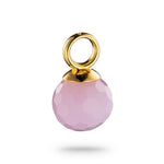 Signature Jet Drop Pendant Rose Quartz